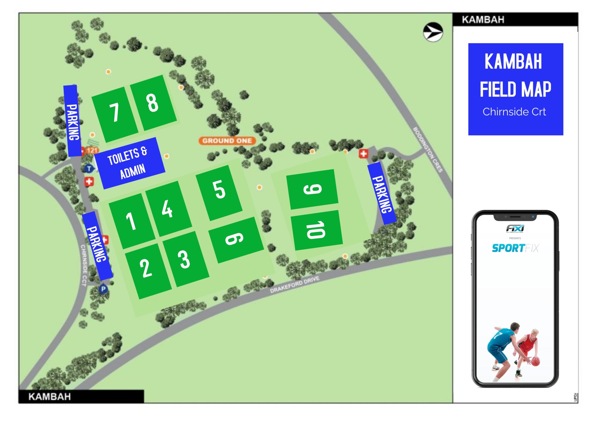 ACT Southern Regions Oztag Field Maps   KAMBAH FIELD MAP 2023 2024 2048x1452 