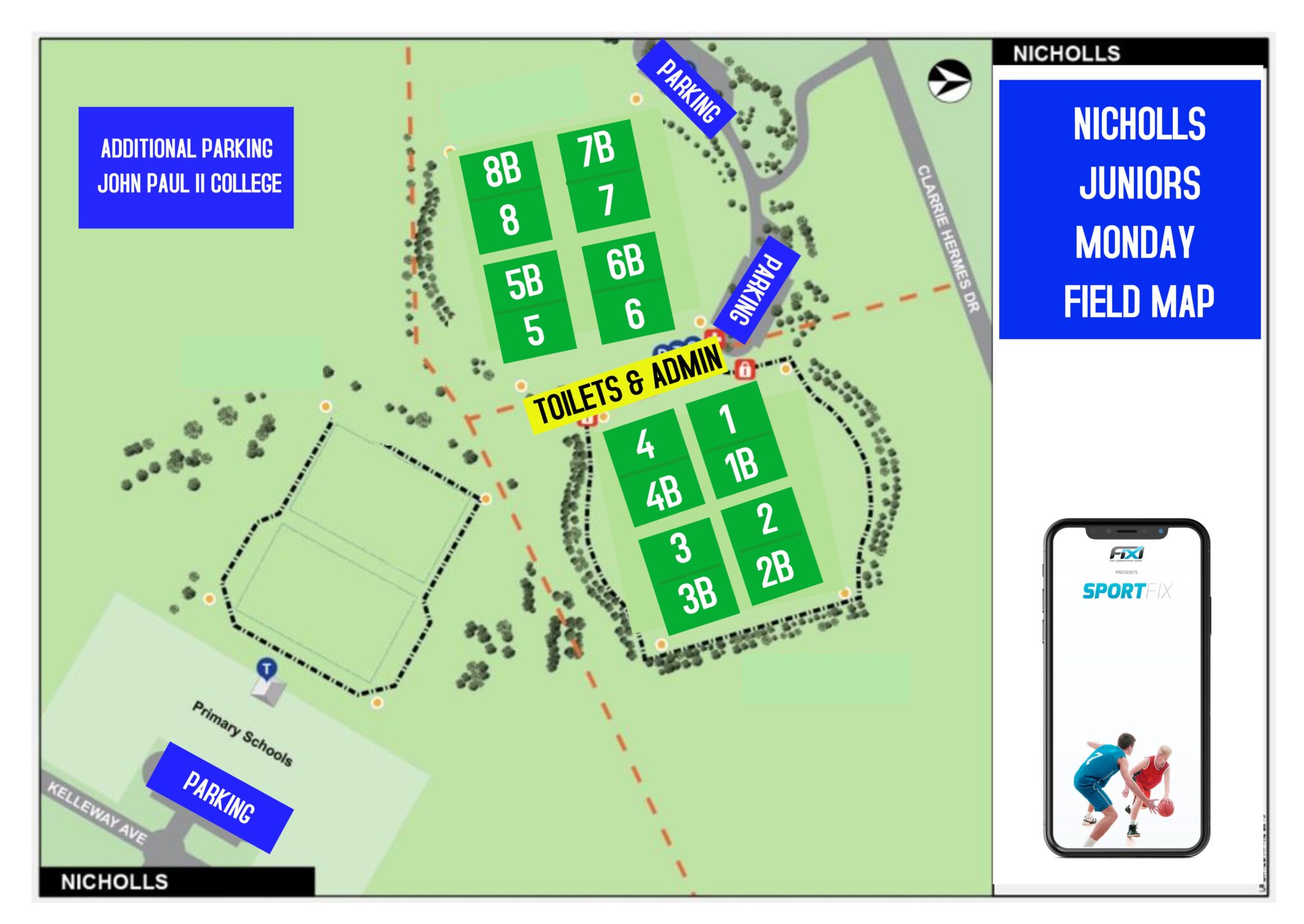 ACT & Southern Regions Oztag Field Maps